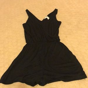 Black tank top romper